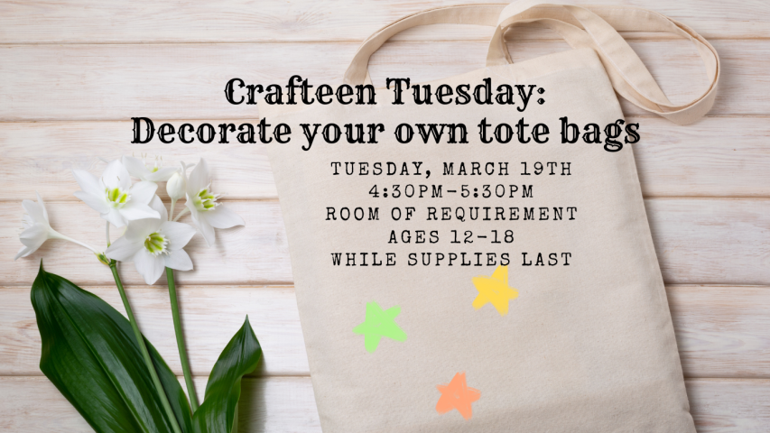 Crafteen Tuesday: Tote Bag