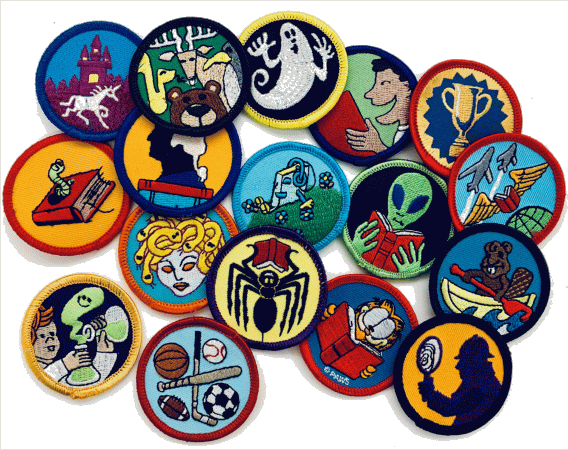 read books • earn patches