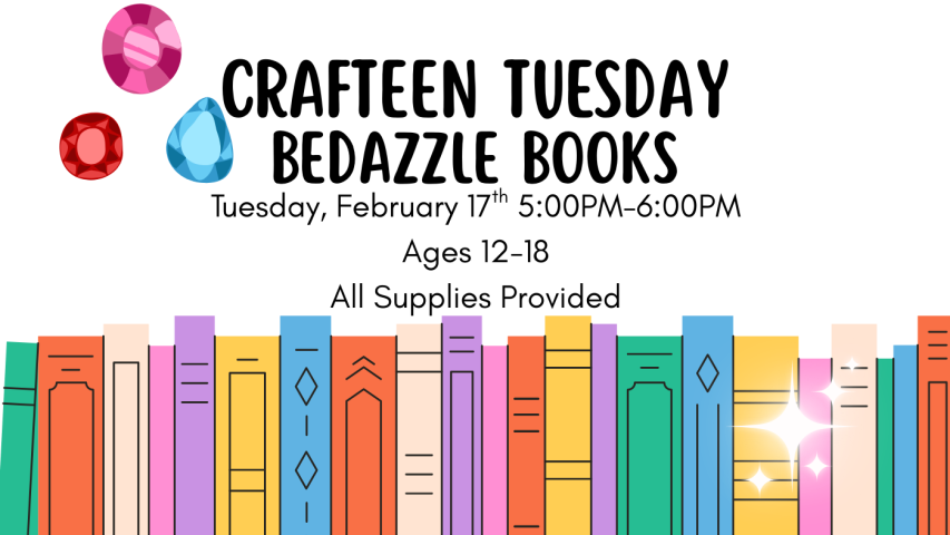Crafteen Tuesday Bedazzle Books