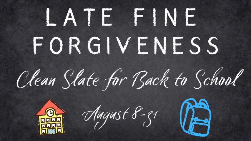 Back to School Fine Forgiveness